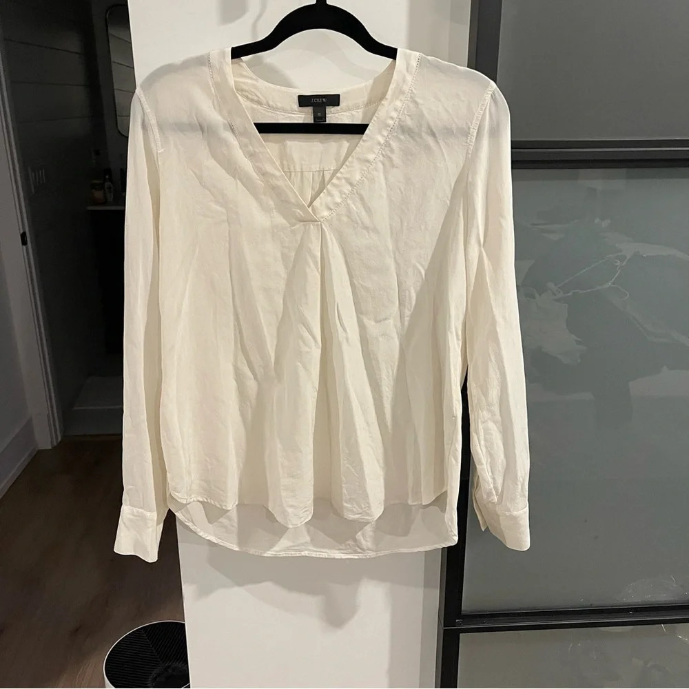 J. Crew Ivory Blouse